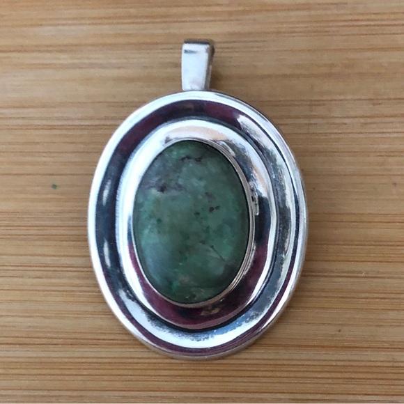 $72 Unique Vintage Estate Pendant  Sterling Silver  Signed PL 925 TAXCO MEX - Picture 3 of 9